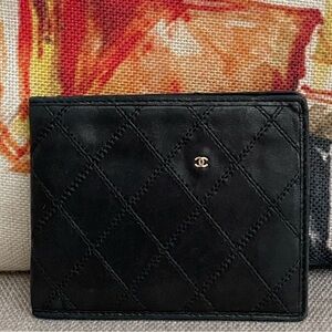 ⭐️COA⭐️CHANEL Diamond Stitch Bifold Wallet⭐️UNiSEX⭐️STUNNING⭐️💯AuThEnTiC